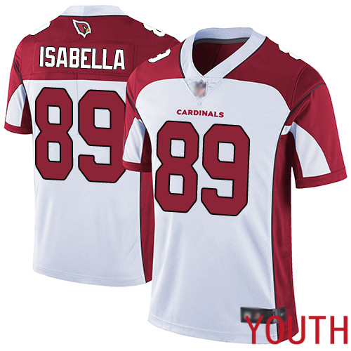 Arizona Cardinals Limited White Youth Andy Isabella Road Jersey NFL Football #89 Vapor Untouchable->youth nfl jersey->Youth Jersey